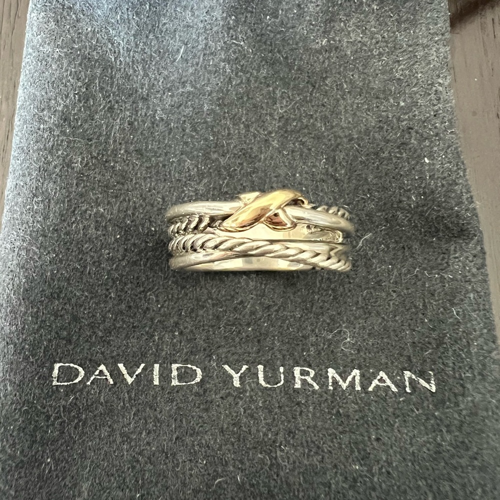 Authentic David Yurman X Crossover Band Ring